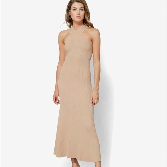 Line and Dot Dre Crisscross Midi Dress - Medium - Picture 1 of 12